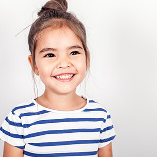 young girl smiling