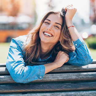 woman with nice smile